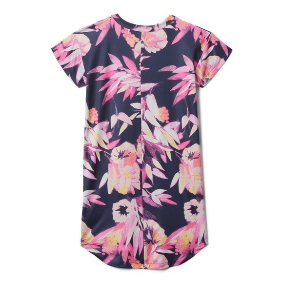 Columbia Youth Parker Ridge Floral Tshirt Dress Size Large 14-16 - Picture 6 of 6